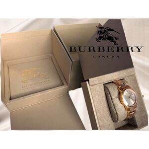 Burberry BU9233 Rose Gold Women's Watch – Sapphire Crystal – Swiss Made – NIB